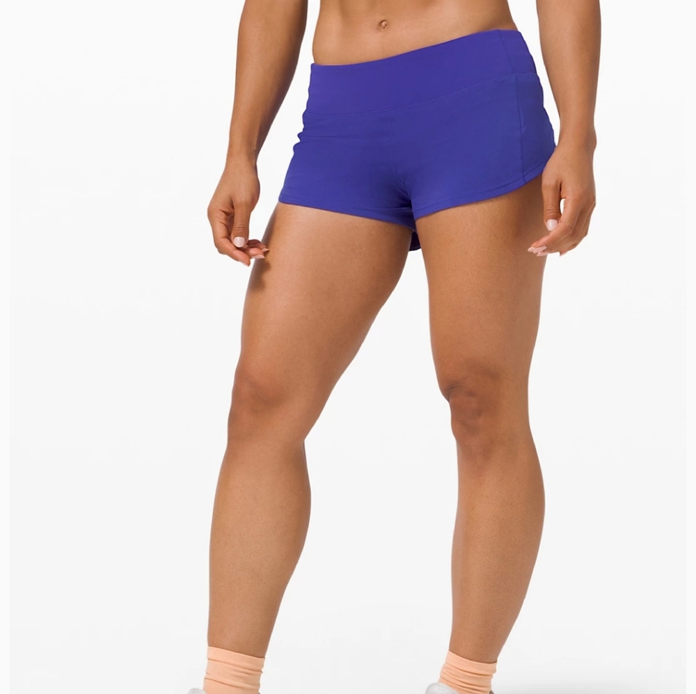 BNWT Lululemon Seawheeze Speed Up Shorts Lazurite
